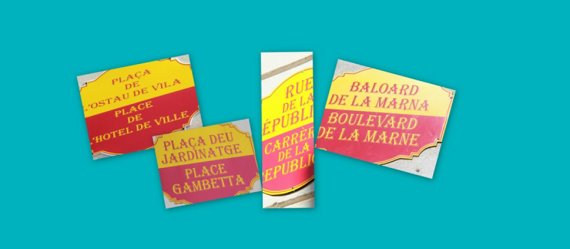une carte bilingue interactive de la commune 