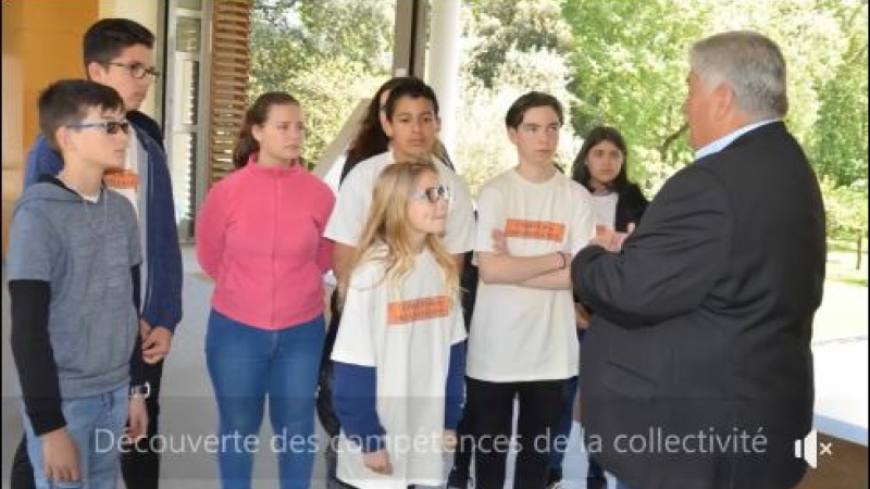 Les Cadets de la sécurité civile à la découverte du conseil départemental