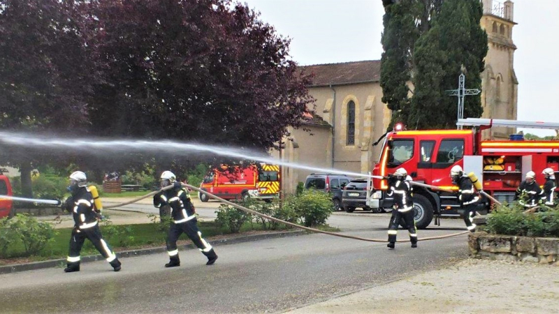 Exercice grandeur nature pour les sapeurs-pompiers