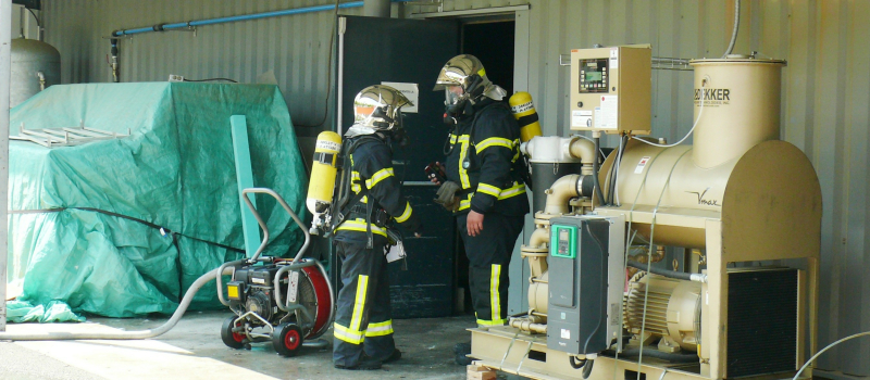Incendie à JCB Aéro