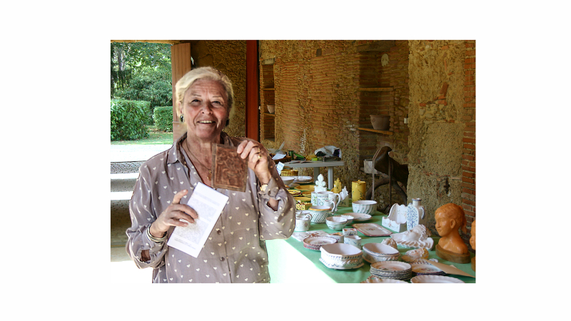 Visite du château de Pesquidoux et de l'exposition de céramique 