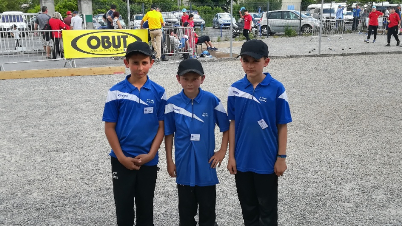 ​​​​​​​Le Podium pour les jeunes de l’Ecole de Pétanque