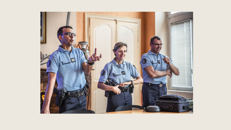 ​​​​​​​Les gendarmes renouent avec la population de Nogaro (entre autres)  