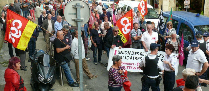 Manifestation des retraités le jeudi 14 juin 2018