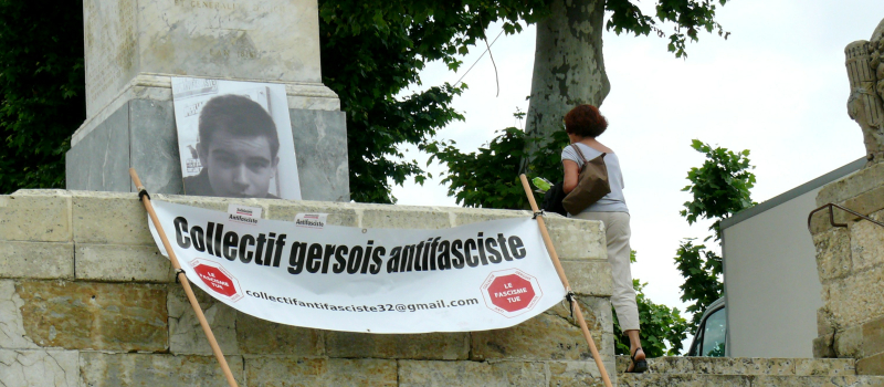 Le collectif antifasciste gersois n'a pas oublié Clément Méric