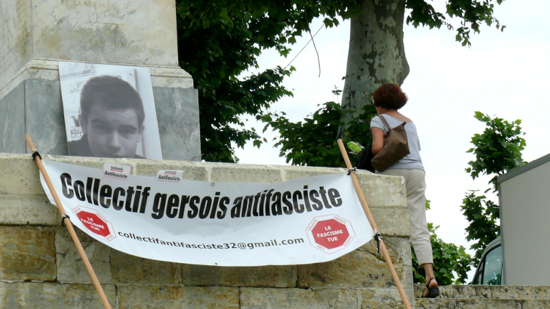 Le collectif antifasciste gersois n'a pas oublié Clément Méric