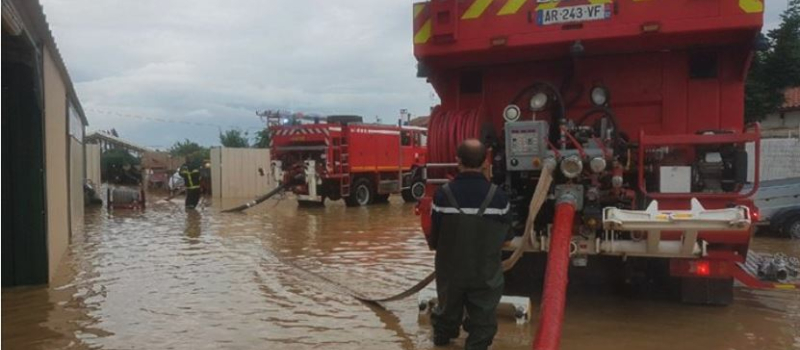 Orages inondations 300 sapeurs pompiers sur la brèche