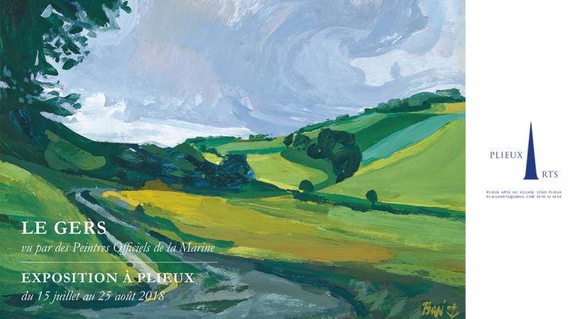 Exposition de dix peintres officiels de la marine du 15 juillet au 25 août