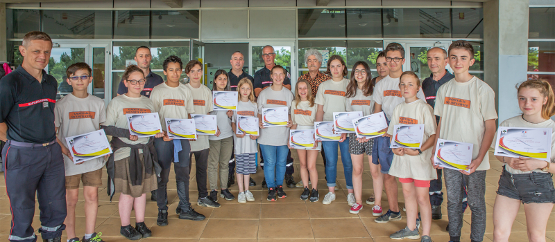 Des collégiens d’Aignan diplômés de la sécurité civile  