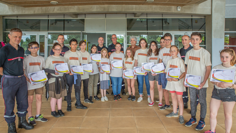 Des collégiens d’Aignan diplômés de la sécurité civile  