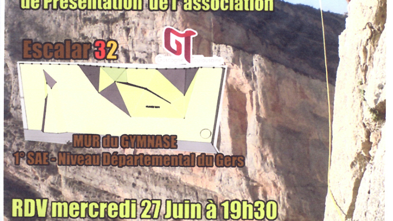 Escalade dans la commune