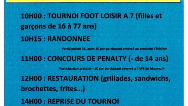 Le foot en fête samedi 23 juin