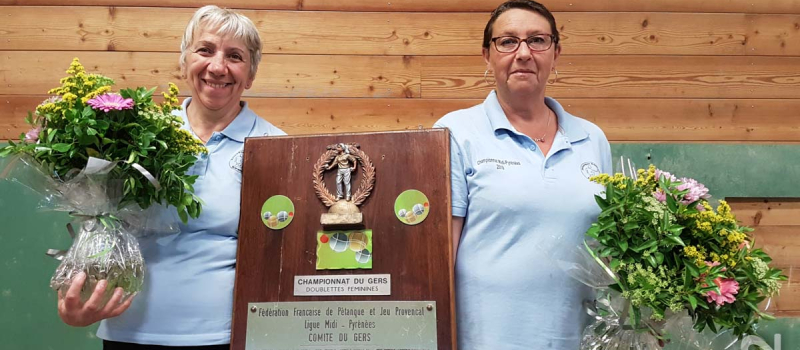 Championnat du Gers doublette féminine et masculin.