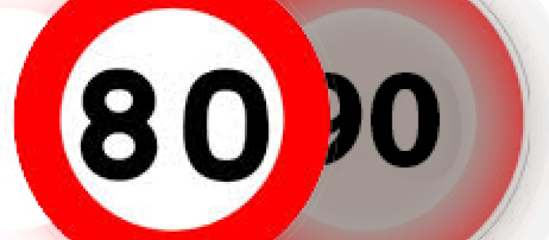 Abaissement à 80 km/h de la vitesse maximale autorisée 