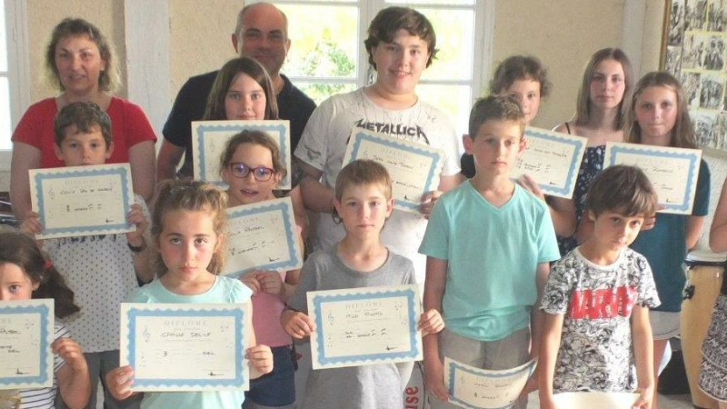 18 diplômés à l'école de musique