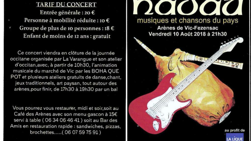Vic-Fesens'oc Jornada Occitana  et Nadau en concert