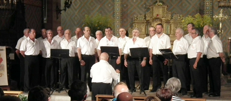 Chœur d'hommes en l'église Sainte Marie