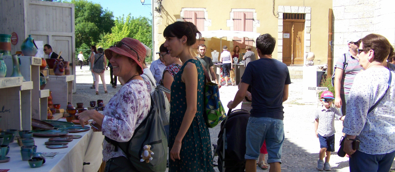 Deuxième Marché des Potiers 2018 à Sarrant