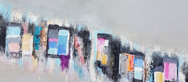 Anne Monge, nouvelle artiste pour la troisième exposition de l'été, à la galerie l'Arcade à Saint-Clar