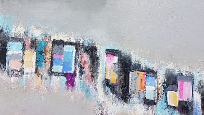 Anne Monge, nouvelle artiste pour la troisième exposition de l'été, à la galerie l'Arcade à Saint-Clar