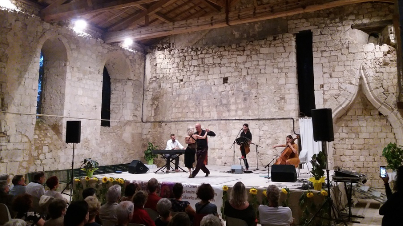 Samedi dernier 28 juillet, l’ACLED  proposait un concert tango argentin