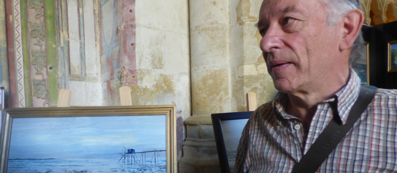 Patrick Raynal expose ses peintures au Narthex de l'église 