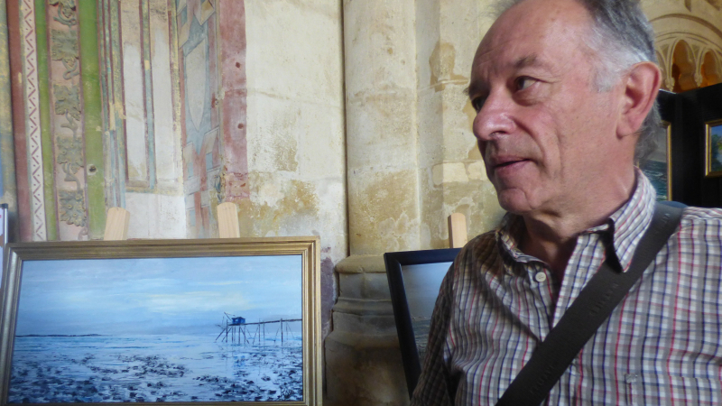 Patrick Raynal expose ses peintures au Narthex de l'église 