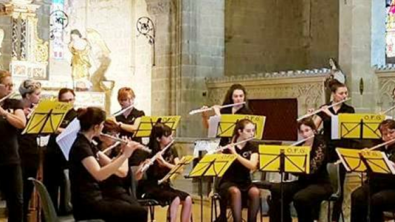 L'orchestre des flûtes du Gers en concert