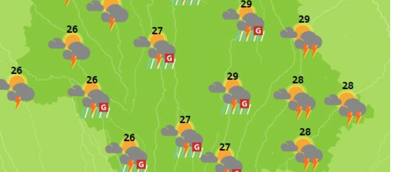 Vents,pluie,grêle, la menace de fin de journée sur le Gers