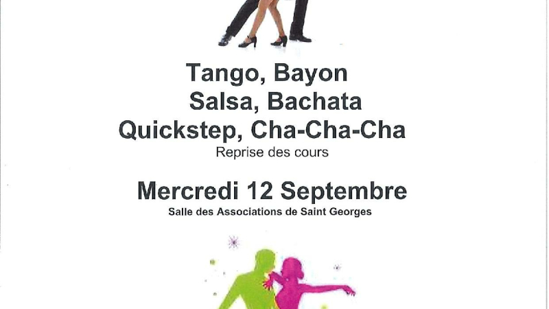 Reprise des cours de danse à Saint Georges