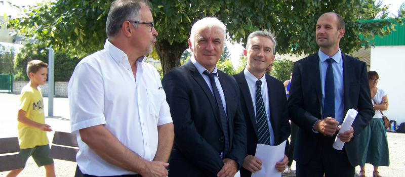 Visite du directeur d'académie Mathieu Blugeon au Collège du Fezensaguet de Mauvezin