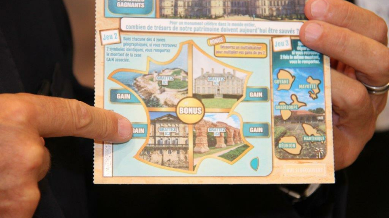 Loto du patrimoine le 1er gros tombe.