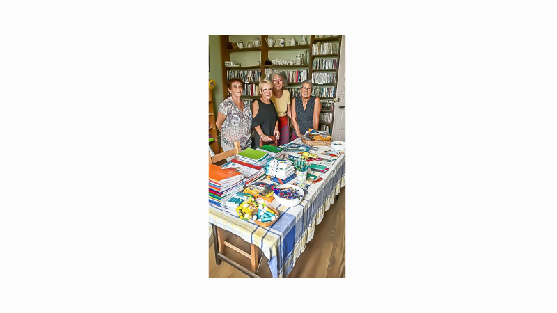 Collecte de fournitures scolaires au Carrefour de Nogaro  