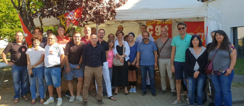 Philippe Martinez en visite au CHS