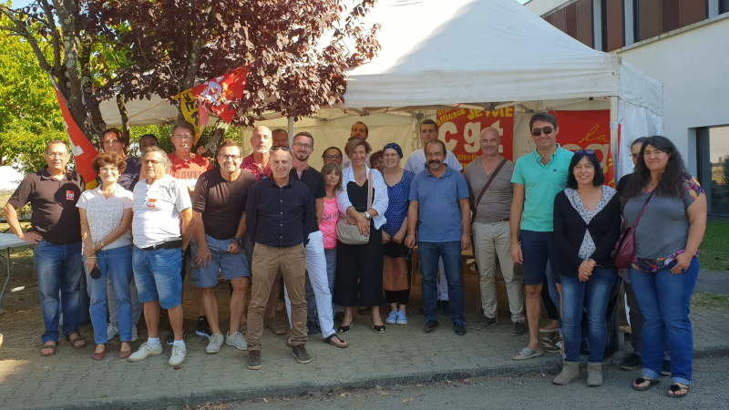 Philippe Martinez en visite au CHS