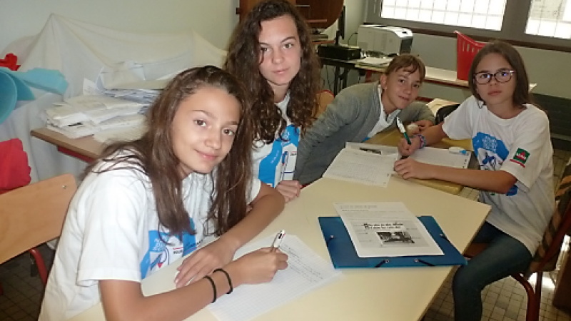 Les "Jeunes reporters" sur le terrain