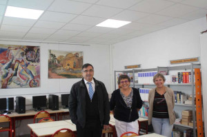 Au CDI, Patrick Warnier, Martine Layer, et Corinne Cabanes-Nauleau.