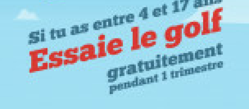 Initiation au golf pour les jeunes