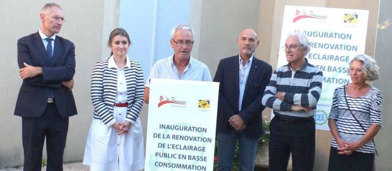 Inauguration de l'éclairage public basse consommation 