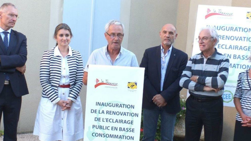 Inauguration de l'éclairage public basse consommation 