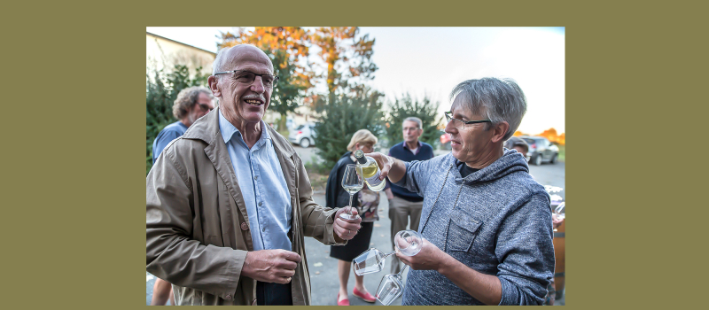 Arrivée de la Colombelle primeur au chai d’Aignan 