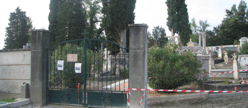 Les travaux au cimetière continuent