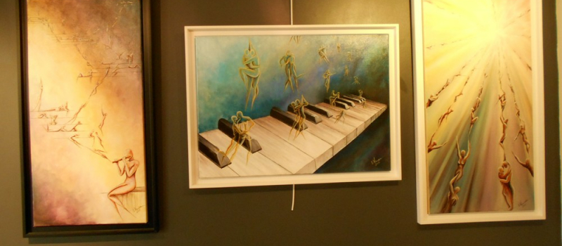 "La clé des songes " de l'artiste peintre Laure Vieusse à nou'Arts Galerie