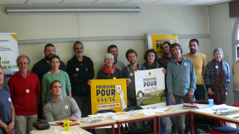 La confédération Paysanne du Gers lance sa campagne électorale