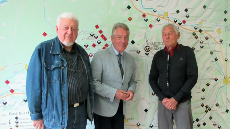 Alain Vivien de passage à Valence-sur-Baïse