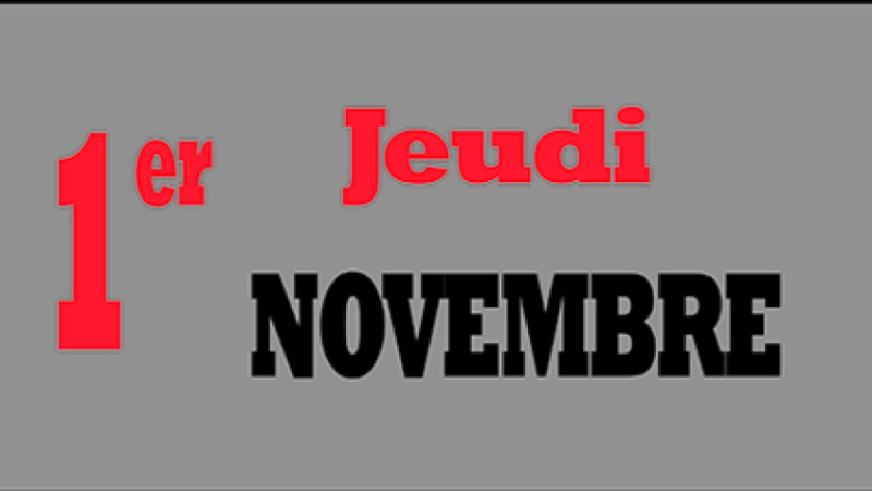 Les changements du 1er Novembre