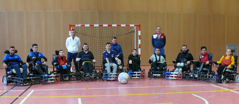 Auch : L'équipe de France de foot fauteuil en stage