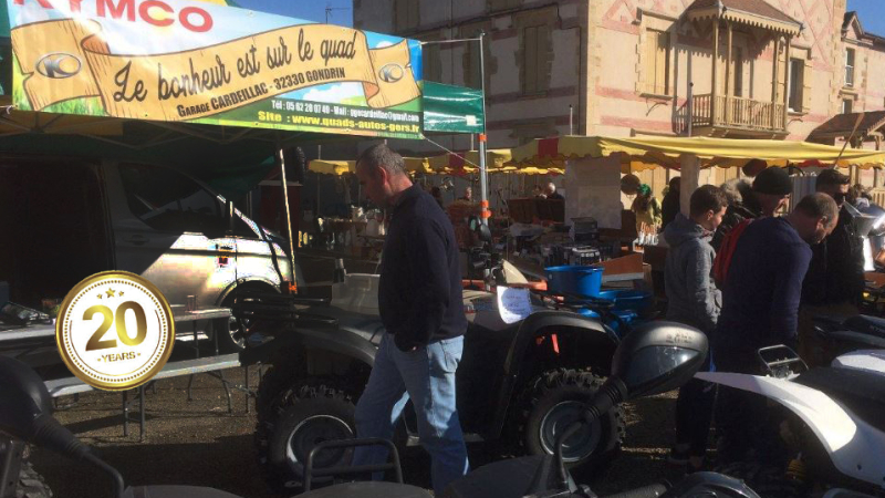 Les vingt ans du Garage Cardeillac avec la gamme complète des quads Kymco