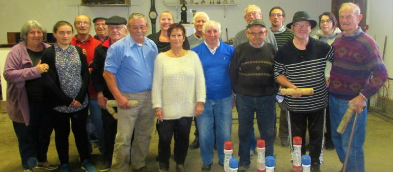 Reprise des entraînements quilles au maillet.