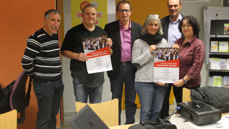 Liste commune entre Avenir Secours CFE-CGC et UNSA